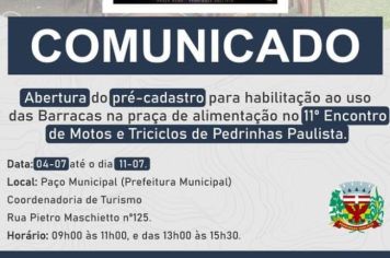 Inscrições para participação na Praça de Alimentação